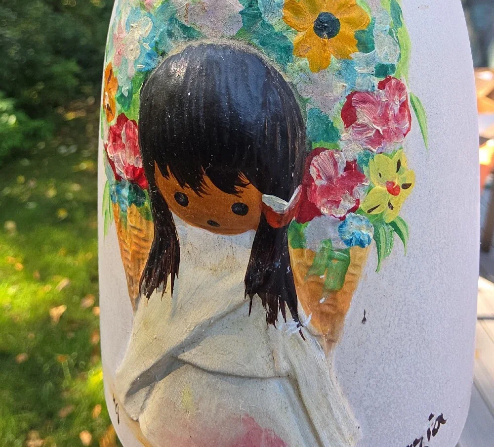 Ted DeGrazia 2002 Annual Collector Bell - Native Girl with Flowers - VTG